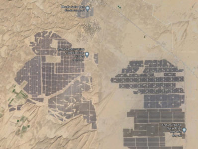 Bhadla Solar Park, India, Google Maps