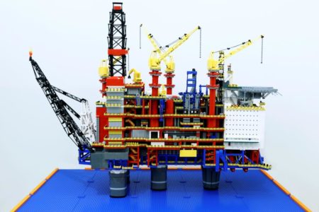 Model of offshore oil rig, Vienna Technical Museum