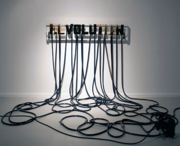 Andrei Molodkin, Revolution, 2011, photo by Michael Stravato