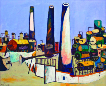 Zakir Huseynov, Oil Fields, Oil on canvas, 90x110 cm, 2006, Museum of Modern Art Baku